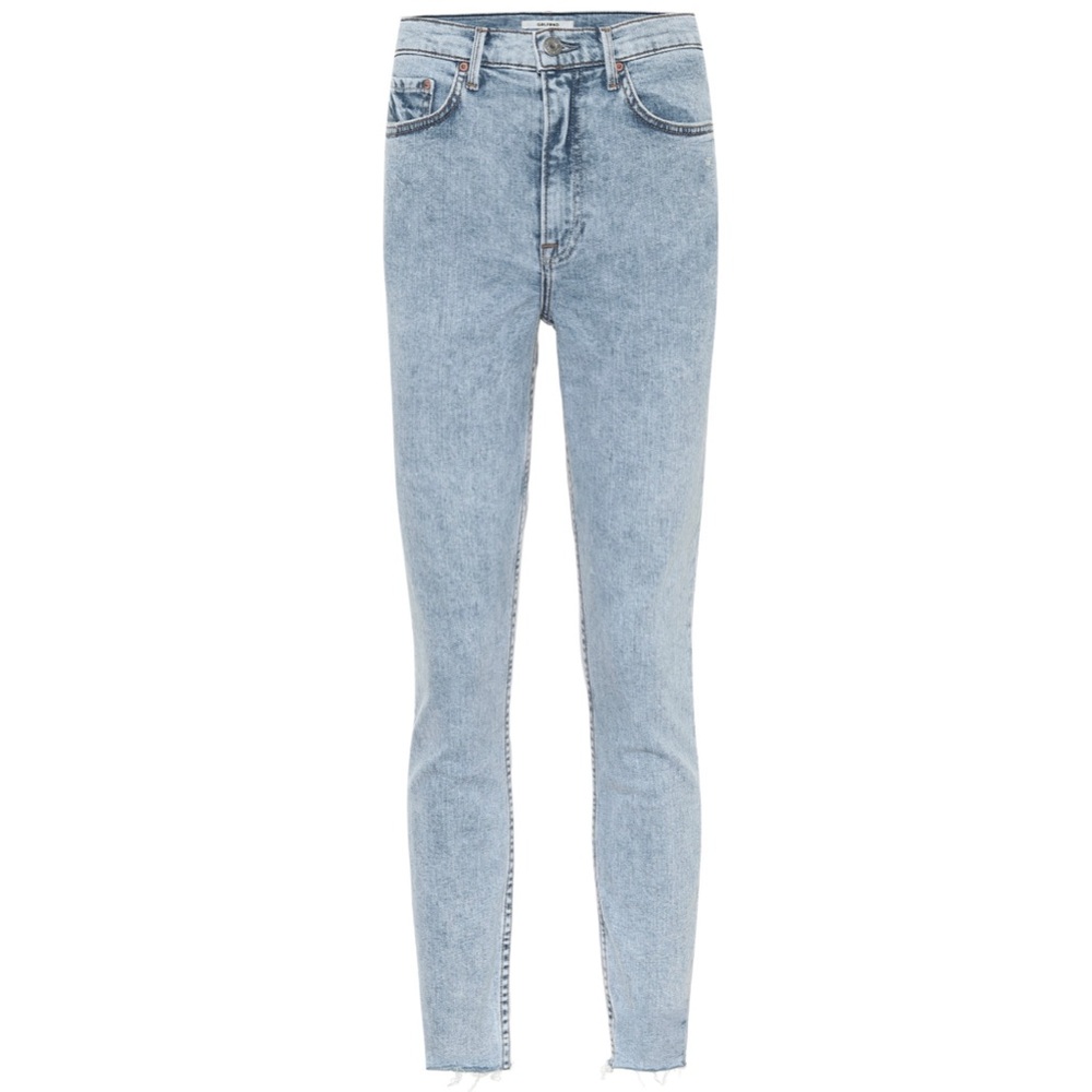 GRLFRND Button Fly High Rise Skinny Karolina Jeans In Close Call Sz 25 NWOT